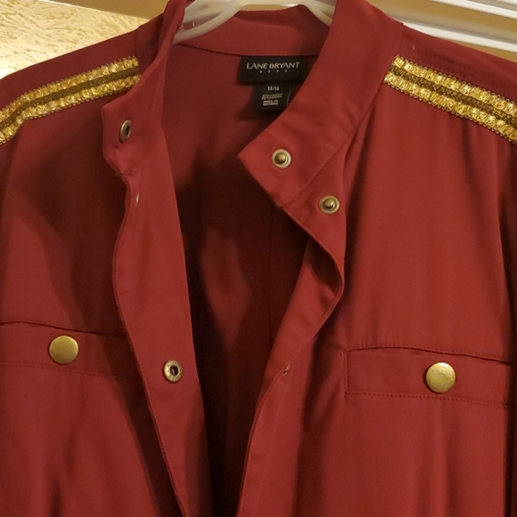 Like new Burgundy Blazer - Picture 2 of 3